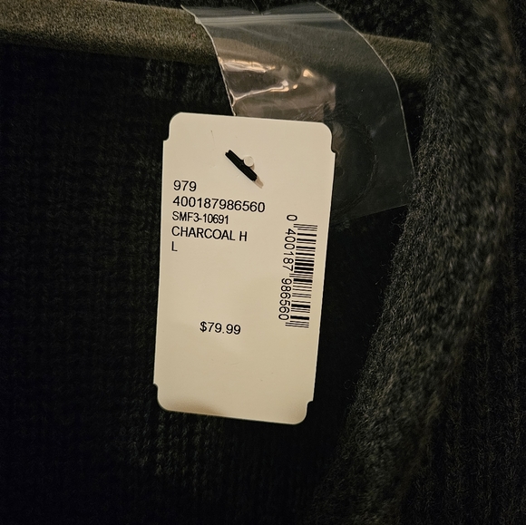 Saks Fifth Avenue Shawl collar cardigan sweater. Merino Wool. Size L. - Picture 10 of 12